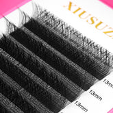XIUSUZAKI Natural soft Light Bloom Automatic Flowering Premade Eyelashes Extensions Lash 3D W Shape Eyelash Extension